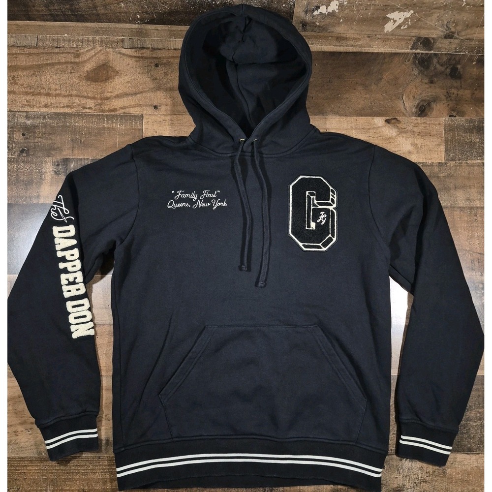 Cookies SF Hoodie Mens Medium Black Ravenite Social Club Varsity Letterman Patch